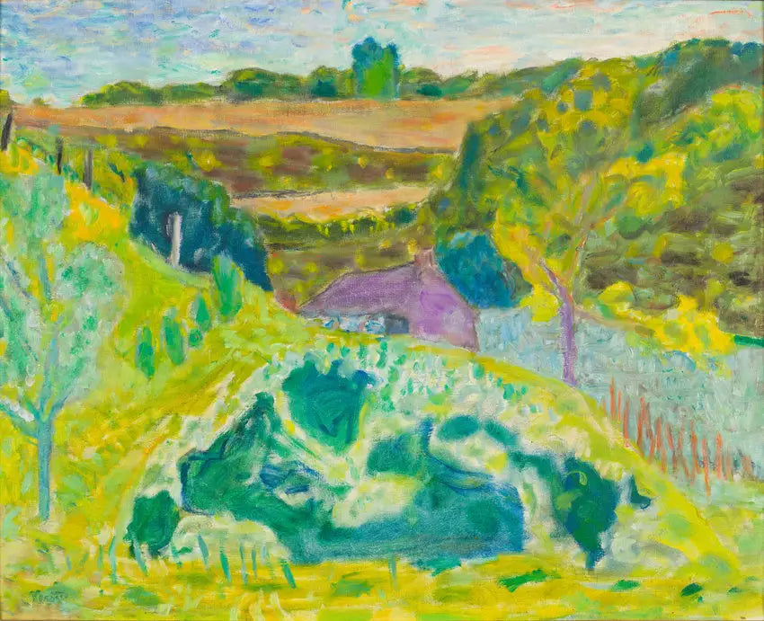 Landschaft mit dem violetten Haus - Pierre Bonnard