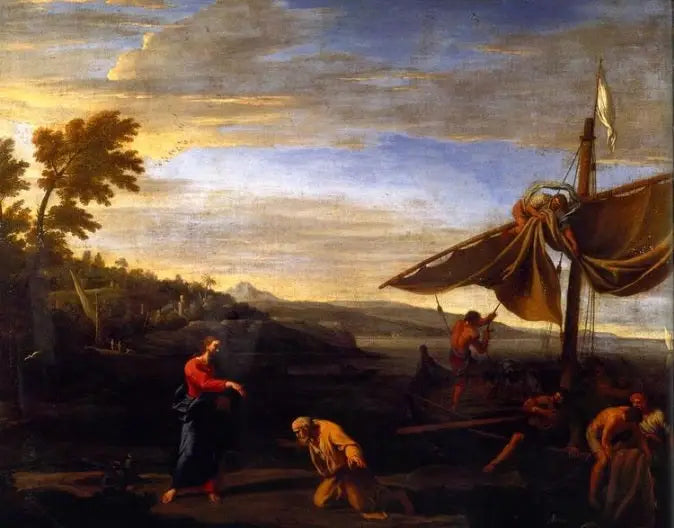 Landschaft mit der Berufung des heiligen Petrus - Philippe de Champaigne