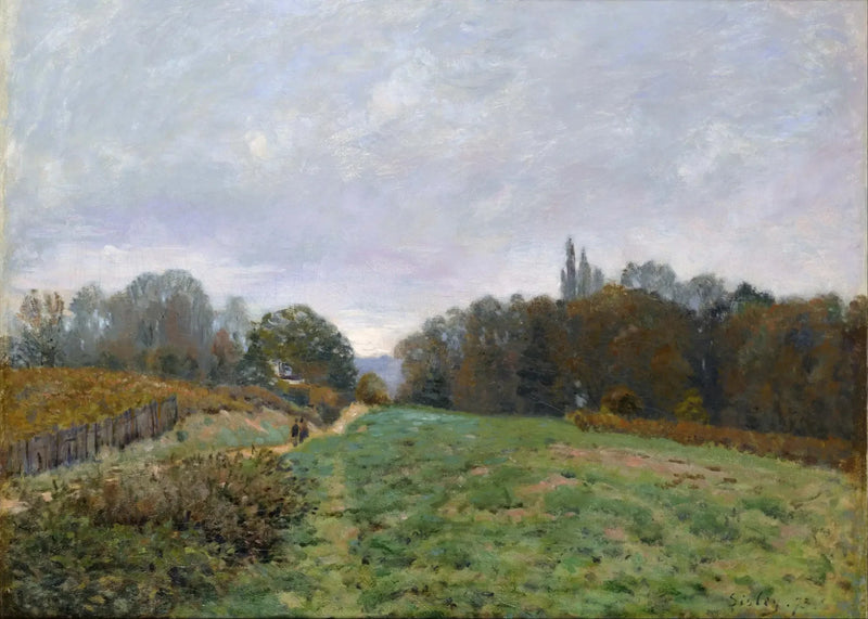 Landschaft in Louveciennes - Alfred Sisley