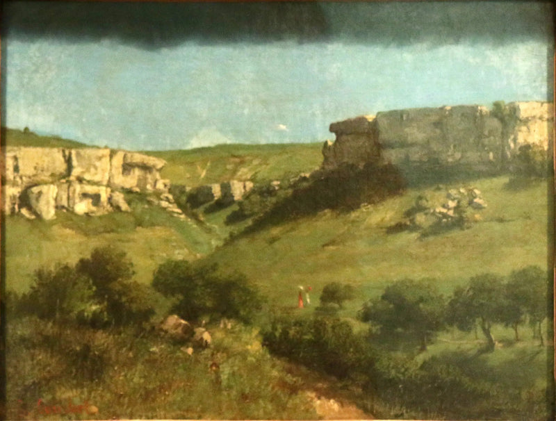 Landschaft in Ornans - Gustave Courbet