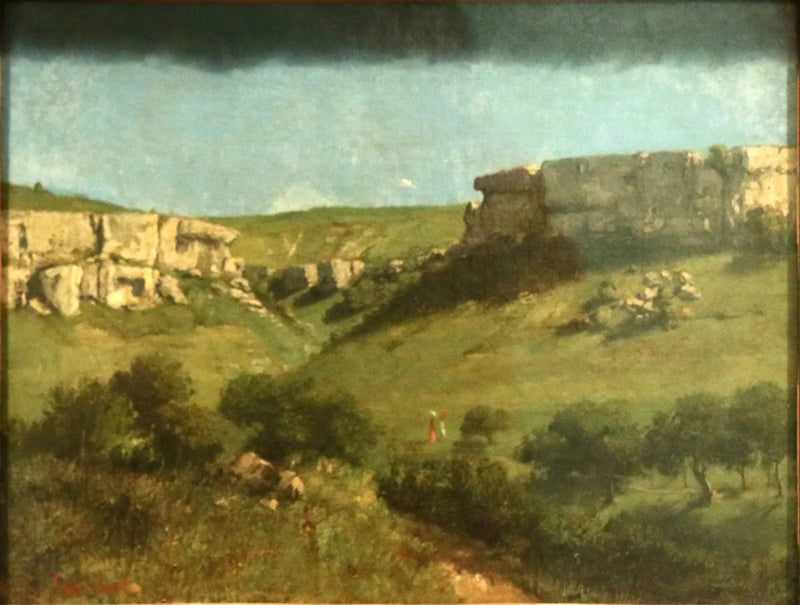 Landschaft in Ornans - Gustave Courbet