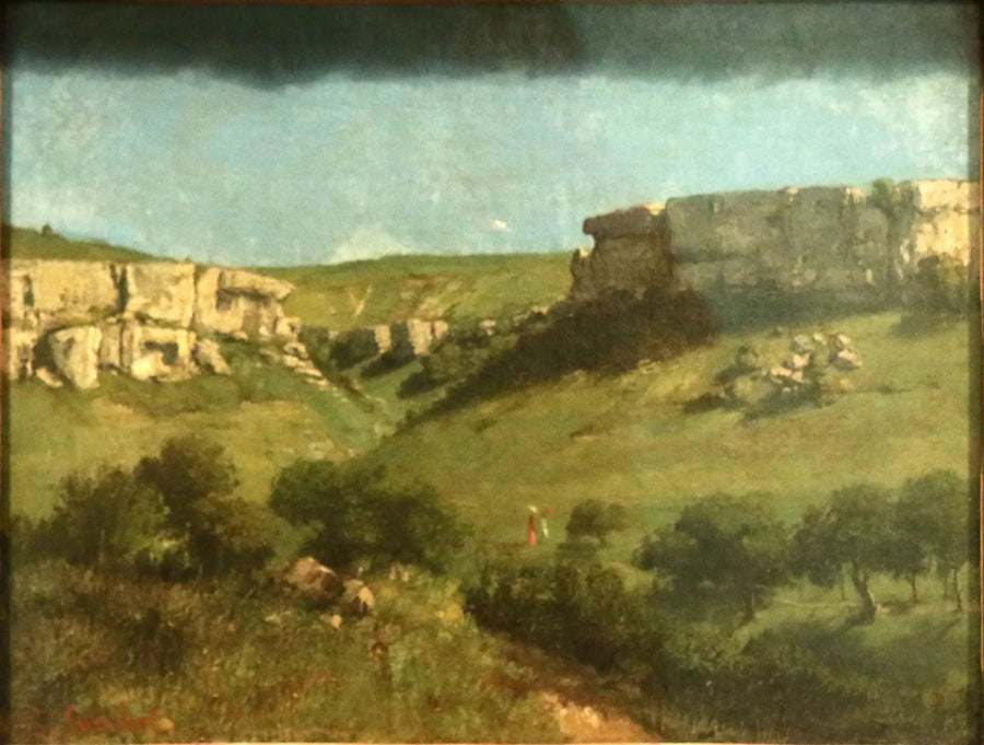 Landschaft in Ornans - Gustave Courbet