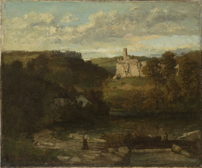 Landschaft in Ornans - Gustave Courbet