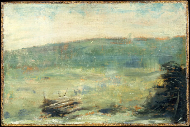 Landschaft in Saint-Ouen - Georges Seurat