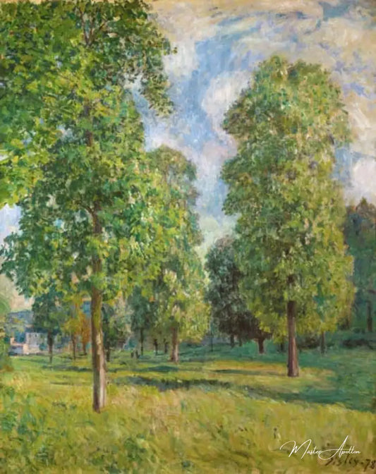 Paysage à Sèvres - Van Gogh - Reproductions de tableaux et peintures haut de gamme