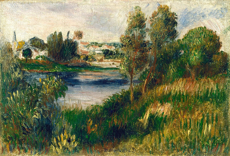Landschaft in Vétheuil - Pierre-Auguste Renoir