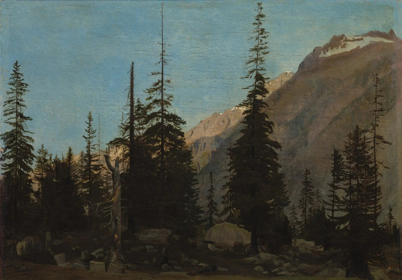Alpenlandschaft: Der Handegg, Schweiz - Jean-Léon Gérôme