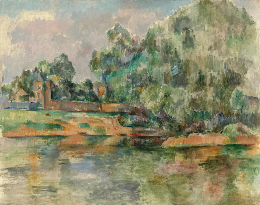 Landschaft am Wasser - Paul Cézanne