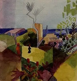 Landschaft am Meer - August Macke