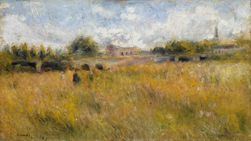 Landschaft am Ufer der Seine in Rueil - Pierre-Auguste Renoir