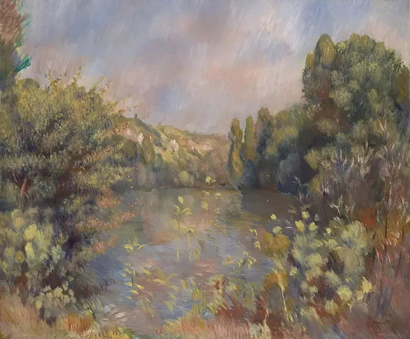 Landschaft am Seeufer - Pierre-Auguste Renoir