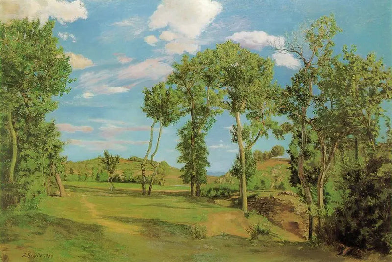 Landschaft am Ufer des Lez - Frédéric Bazille