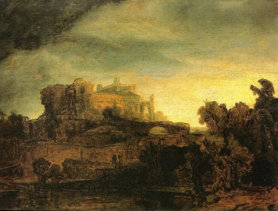 Landschaft mit Schloss - Rembrandt