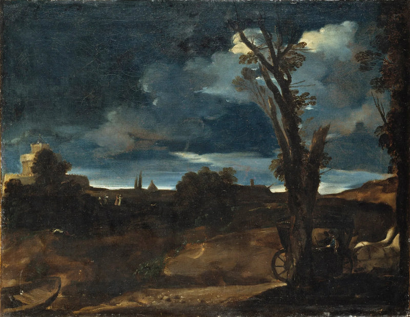 Mondscheinlandschaft - Guercino