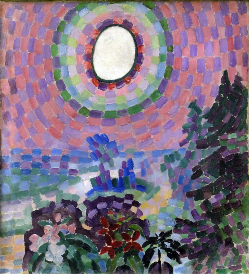 Landschaft mit Scheibe - Robert Delaunay