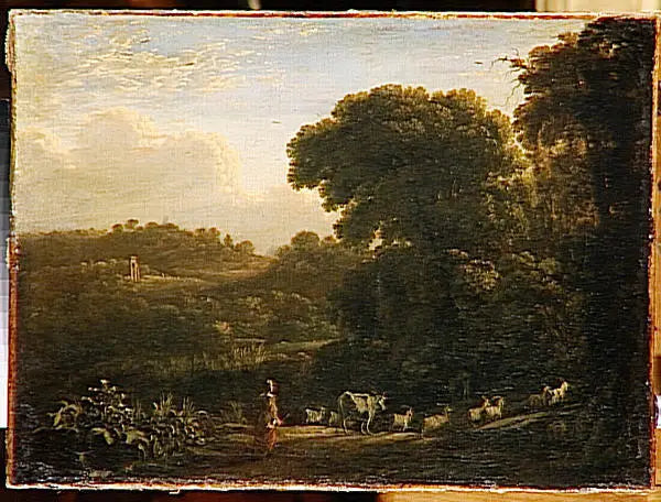 Sonnenuntergangslandschaft - Claude Lorrain