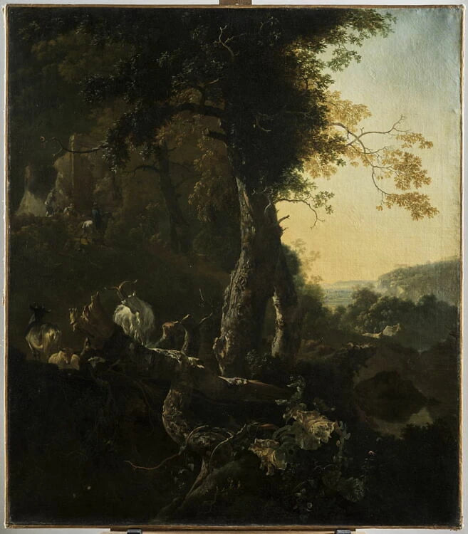 Paysage au soleil levant - Adam Pynacker