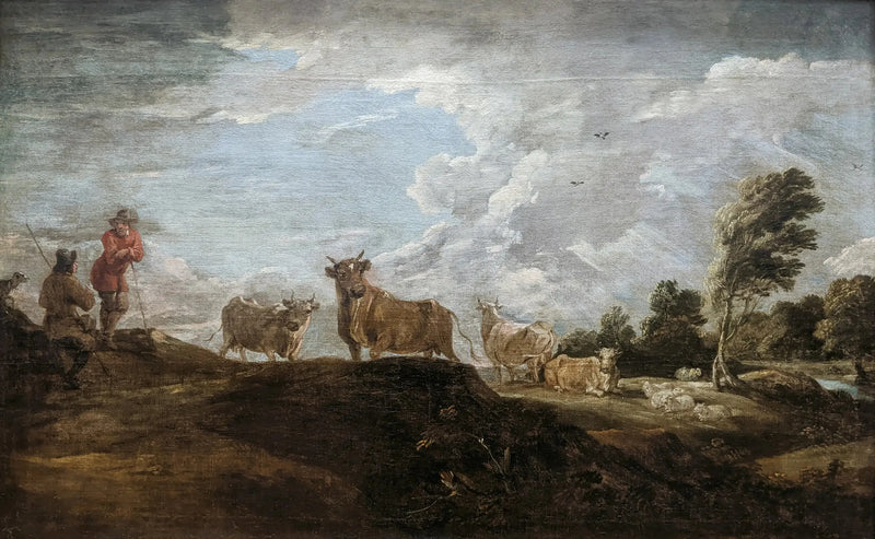 Landschaft mit Stier - David Teniers der Jüngere