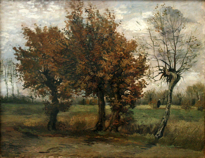 Herbstlandschaft mit vier Bäumen - Vincent van Gogh