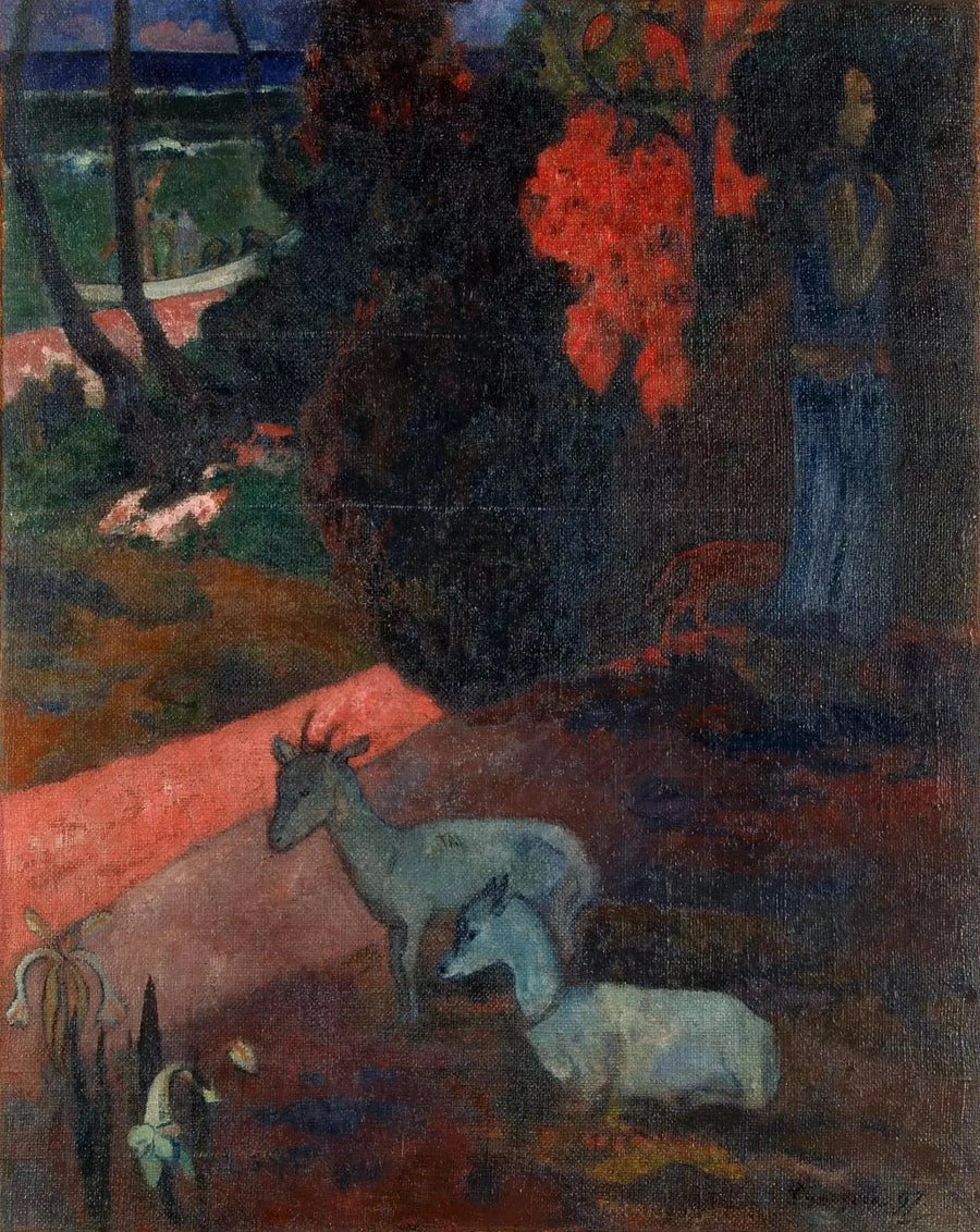 Landschaft mit zwei Ziegen - Paul Gauguin