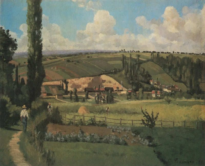 Landschaft bei Pâtis, Pontoise - Camille Pissarro