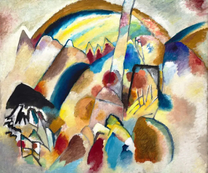 Landschaft mit roten Flecken, Nr. 2 - Vassily Kandinsky