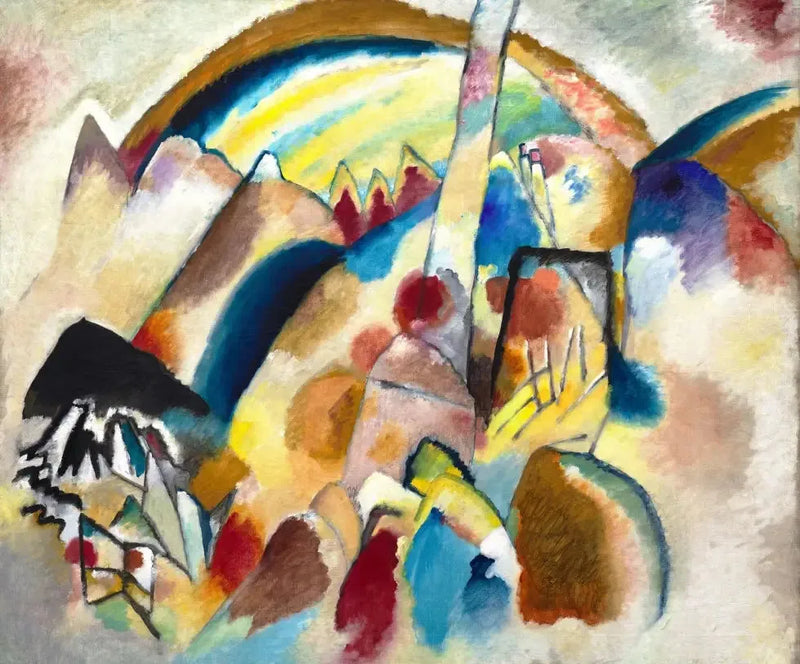 Landschaft mit roten Flecken, Nr. 2 - Vassily Kandinsky
