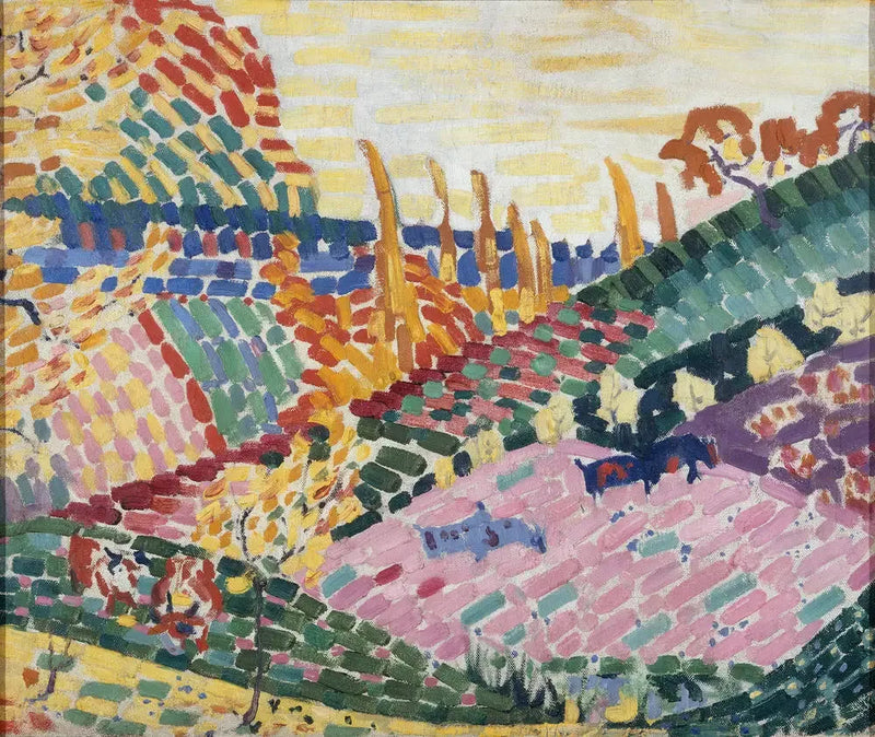Landschaft mit Kühen - Robert Delaunay