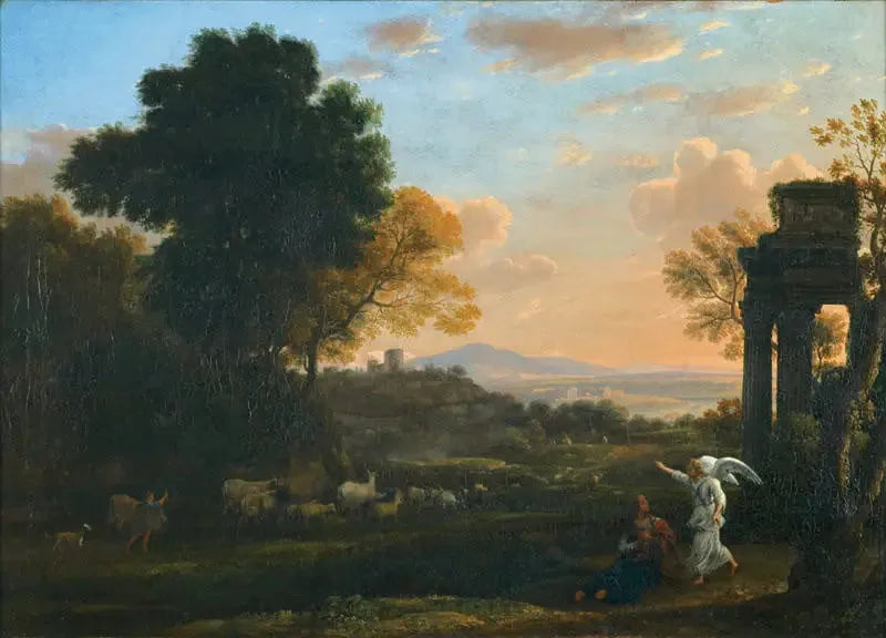 Landschaft mit Agar und dem Engel - Claude Lorrain