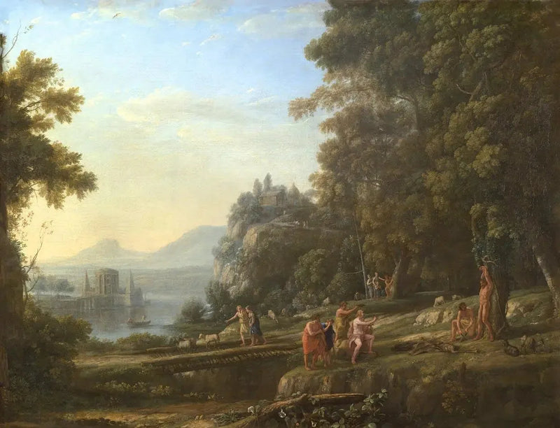 Landschaft mit Apoll und Marsyas - Claude Lorrain