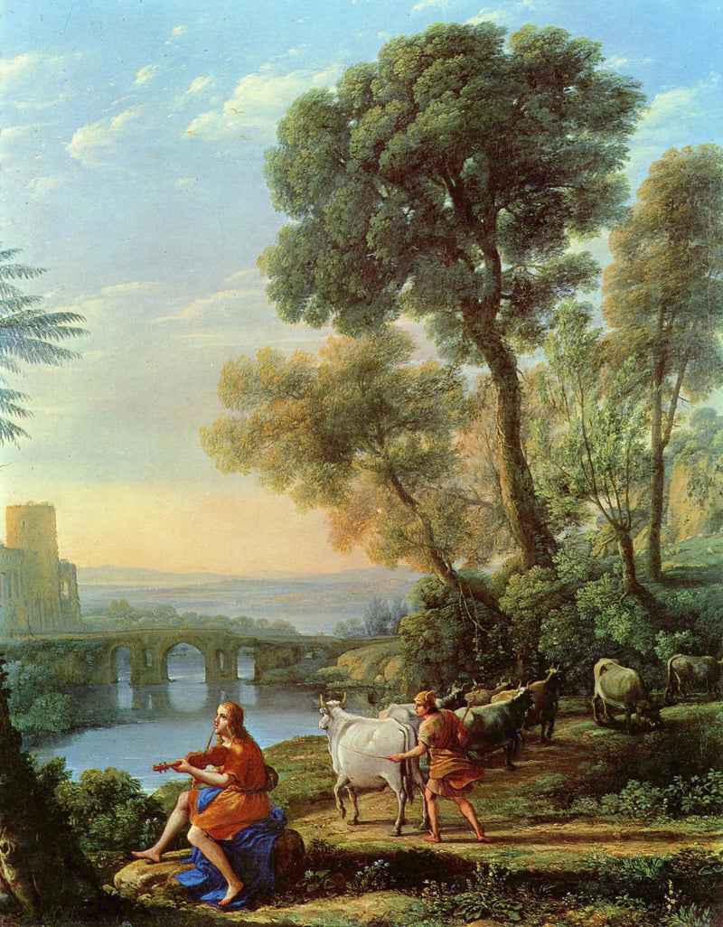Landschaft mit Apoll, der die Herden des Admetus hütet - Claude Lorrain