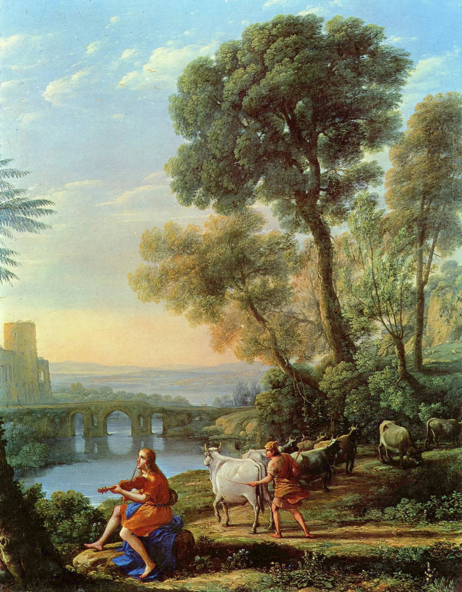 Landschaft mit Apoll, der die Herden des Admetus hütet - Claude Lorrain