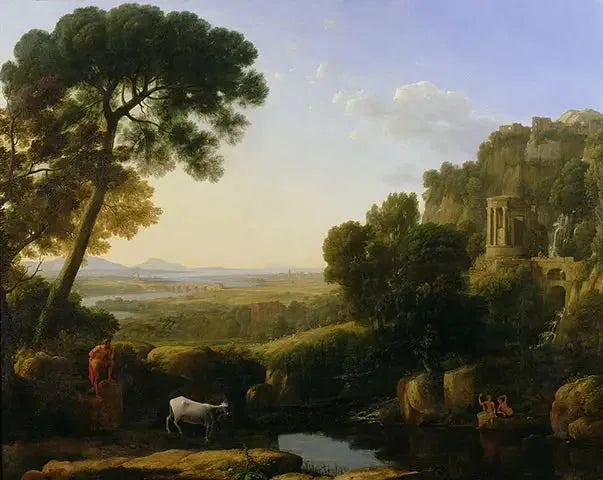 Landschaft mit Argus, der Io bewacht - Claude Lorrain