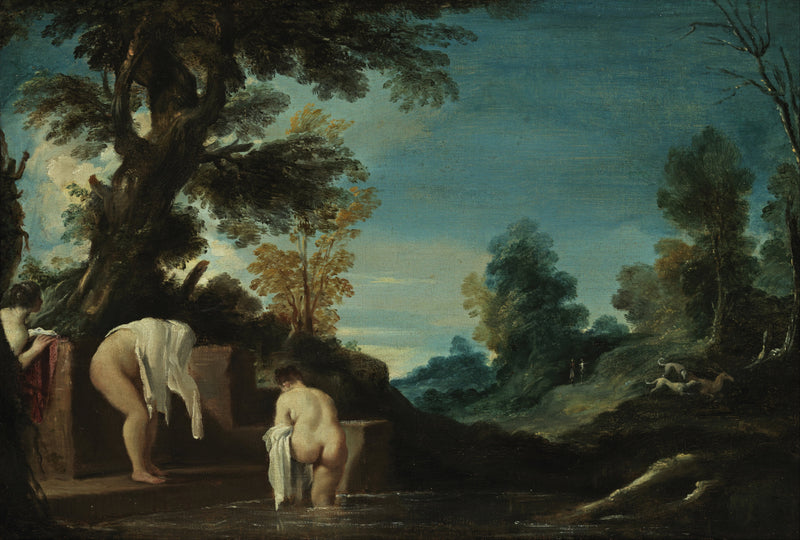 Landschaft mit Badenden - Guercino