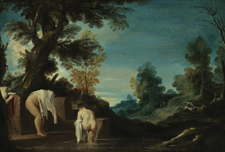 Landschaft mit Badenden - Guercino