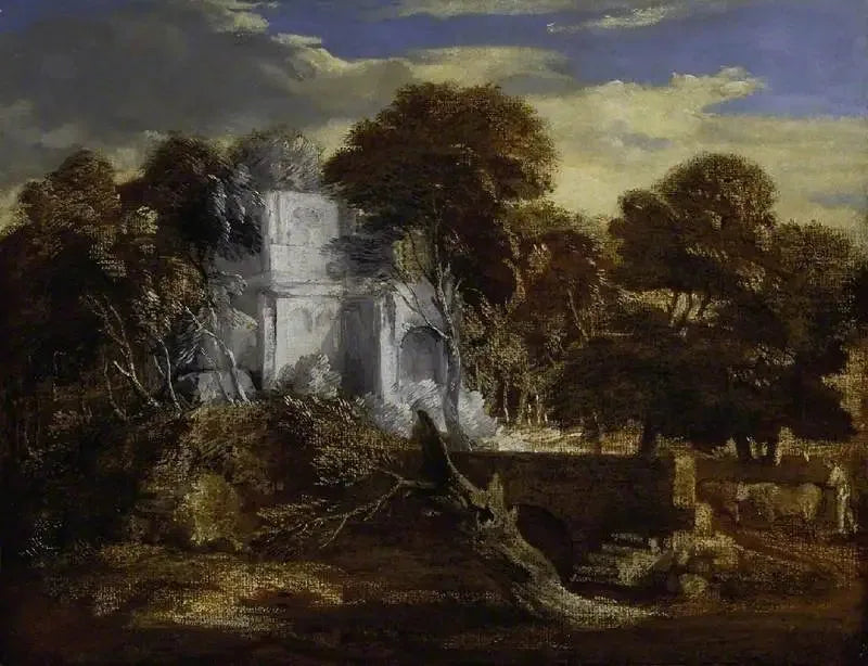 Landschaft mit Hirte und Kühen, die eine Brücke überqueren - Thomas Gainsborough