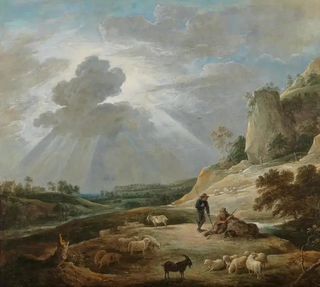 Landschaft mit Hirten und Tieren - David Teniers der Jüngere