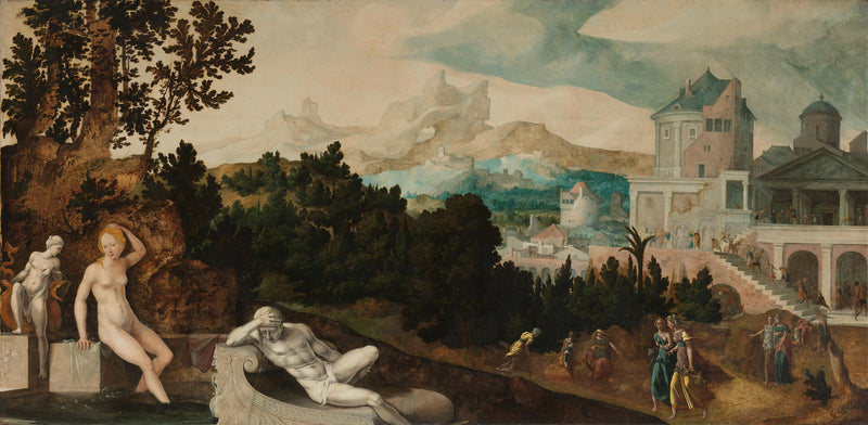 Paysage avec Bethsabée - Jan van Scorel