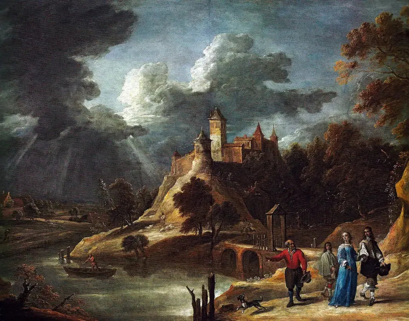 Landschaft mit Schloss - David Teniers der Jüngere