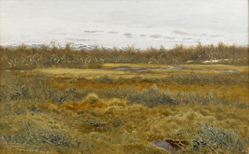Landschaft mit Hügel - Bruno Liljefors