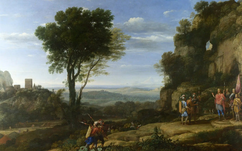 Landschaft mit David in der Höhle von Adullam - Claude Lorrain
