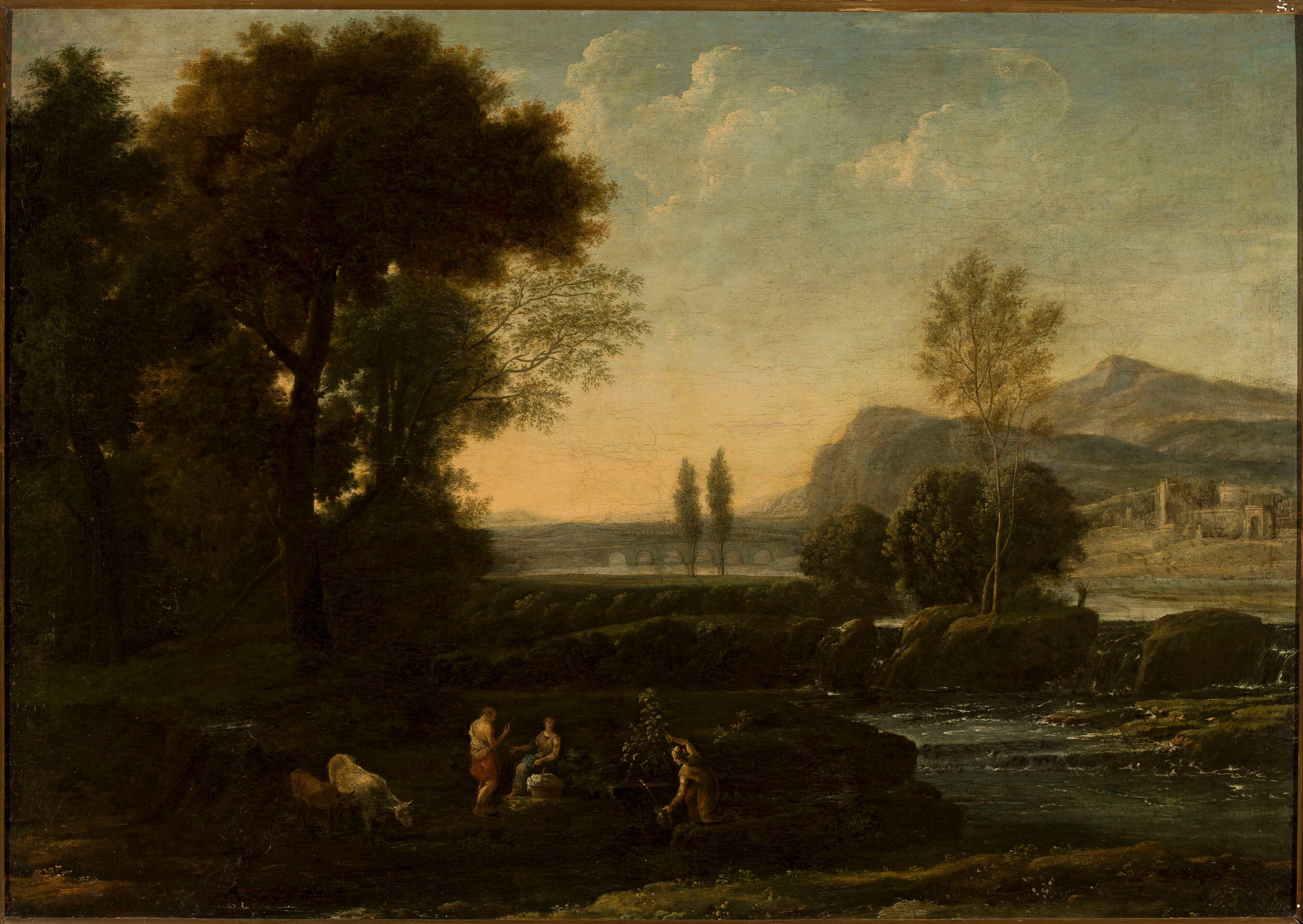 Landschaft mit Hirten - Claude Lorrain