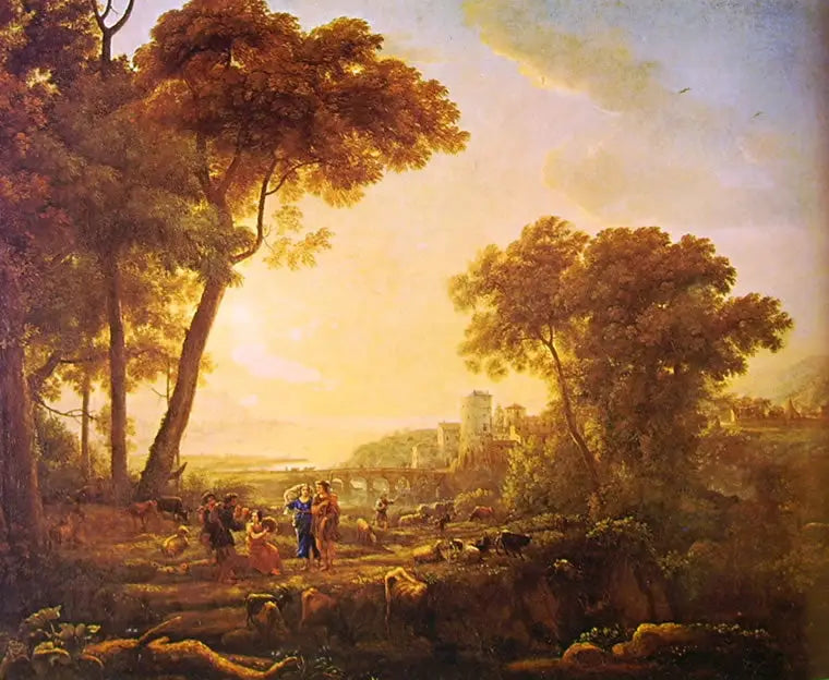 Landschaft mit Musikantenhirten - Claude Lorrain