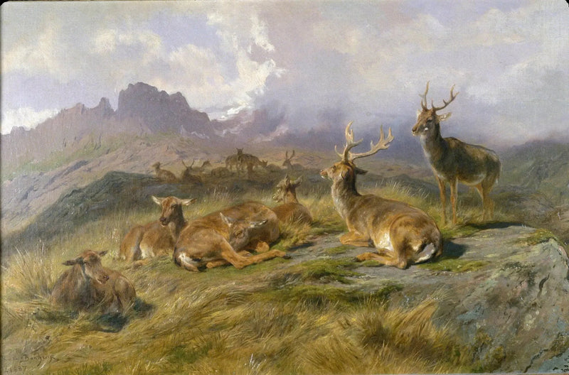 Landschaft mit Hirschen - Rosa Bonheur