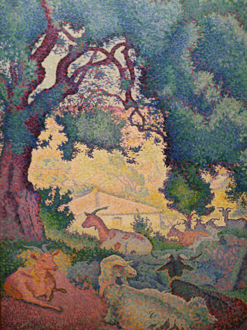 Landschaft mit Ziegen - Henri-Edmond Cross