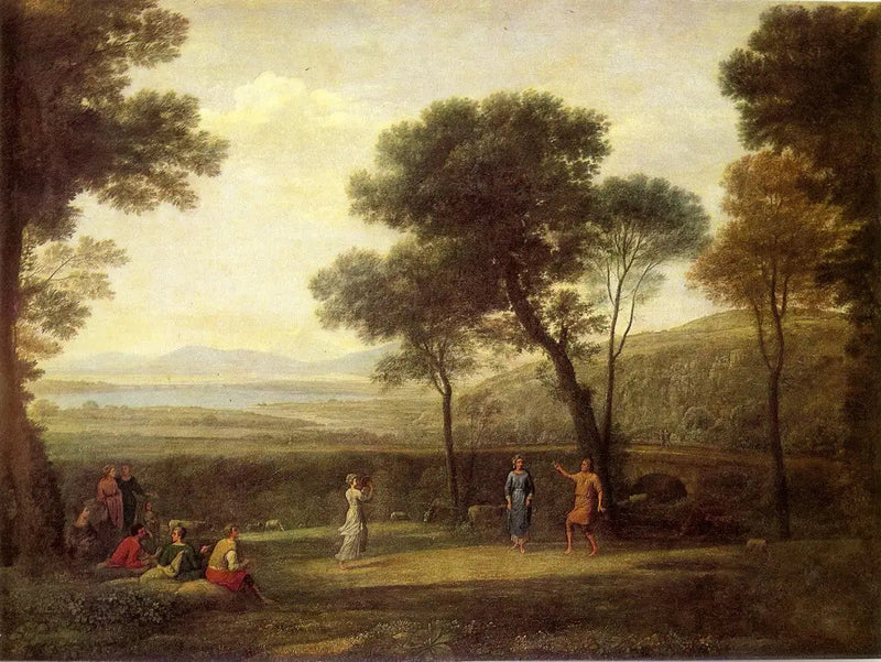 Landschaft mit tanzenden Figuren - Claude Lorrain