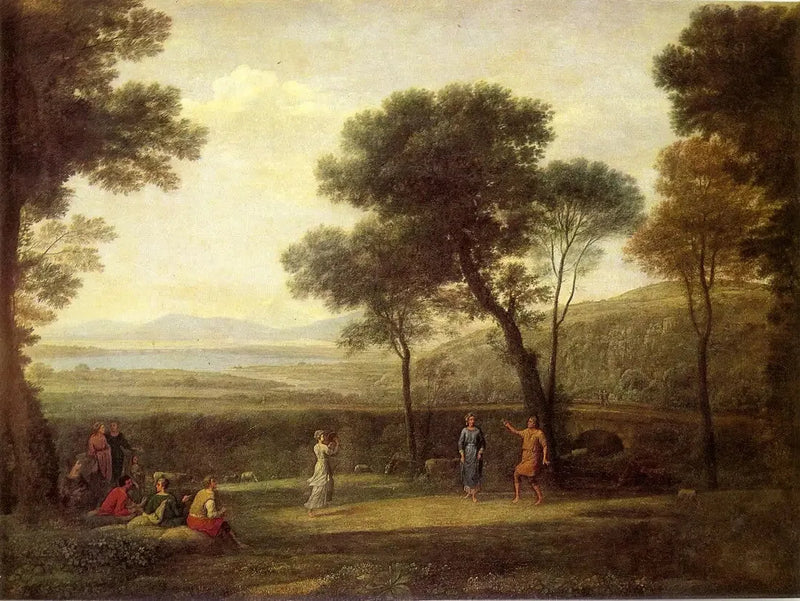 Landschaft mit tanzenden Figuren - Claude Lorrain