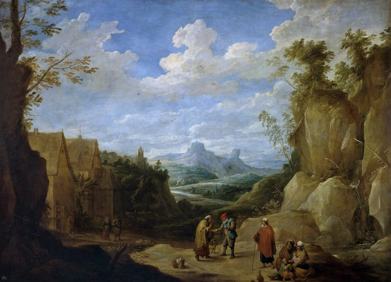 Landschaft mit Zigeunern - David Teniers der Jüngere