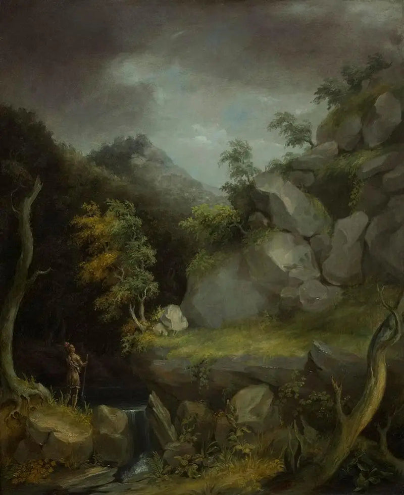 Landschaft mit Indianern - Thomas Cole