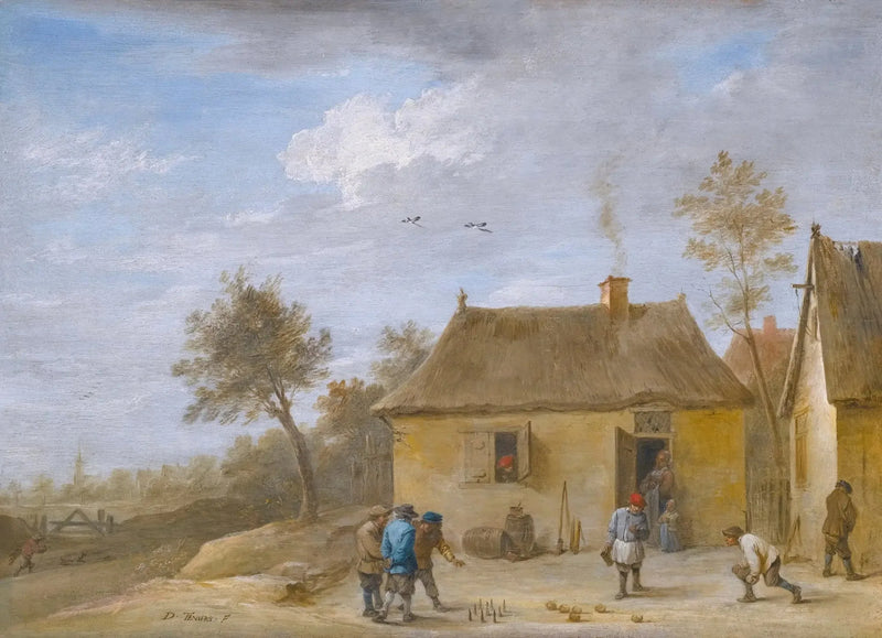 Landschaft mit Kegelspielern - David Teniers der Jüngere